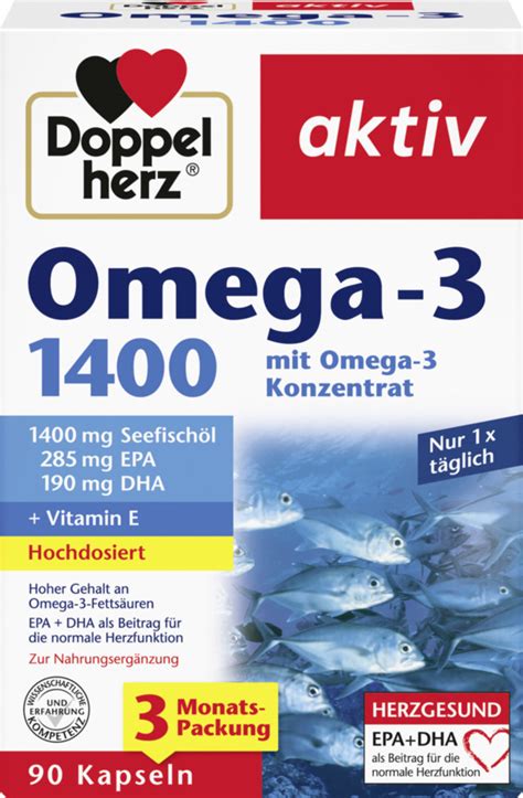 doppelherz omega 3 rossmann - mittel mit omega 3 stärkend.